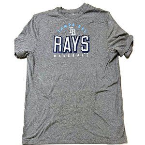 Tampa Bay Rays Dark Gray Tri-blend T-Shirt Genuine Merchandise Majestic XXL